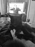 Okay, chest-rub routime. Front leg locked down. Rear leg locked down. I'm holding on very tight and am never going to let you go.
